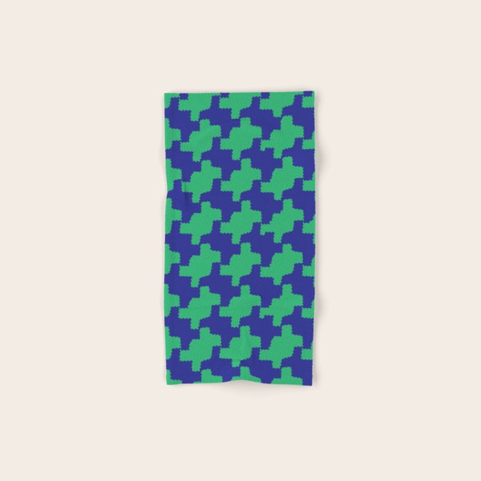  Ocean Crinkle Houndstooth Bath Towel Gallery Image 1