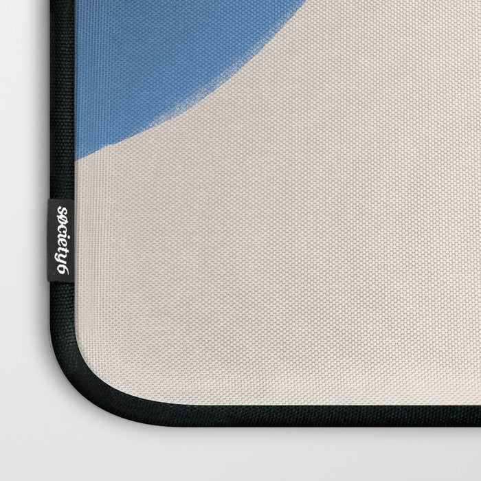 Painted Shapes - Blue Minimalist Laptop Sleeve Gallery Image 3