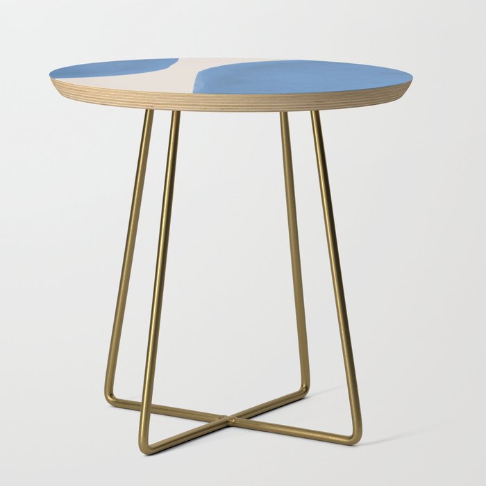 Painted Shapes - Blue Minimalist Side Table Gallery Image 1