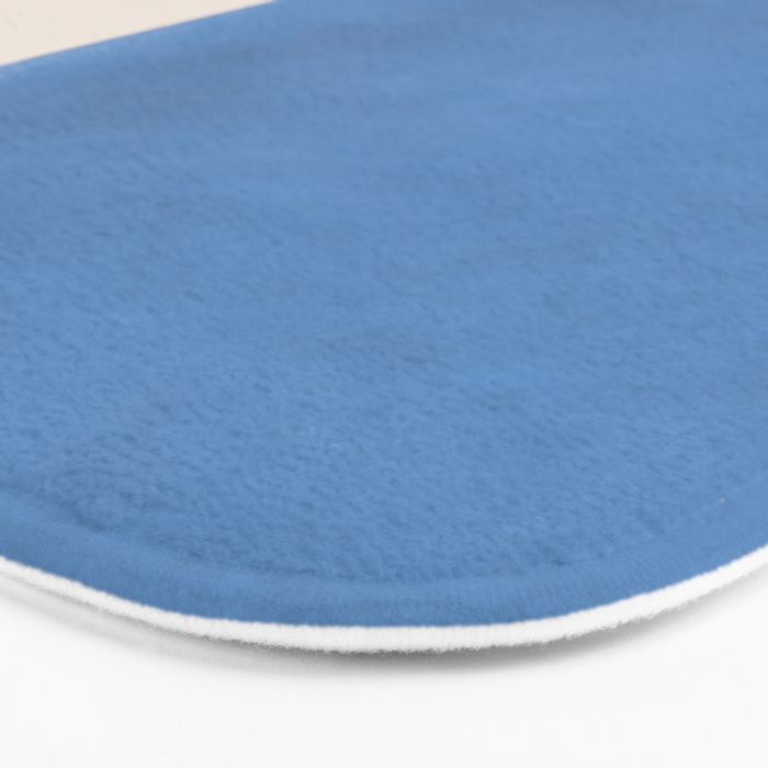 Painted Shapes - Blue Minimalist Bath Mat Gallery Image 3