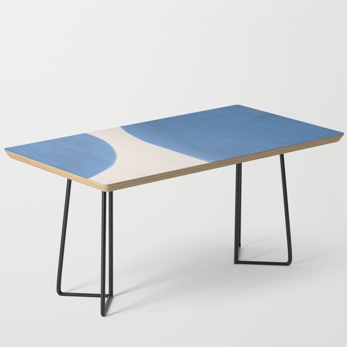Painted Shapes - Blue Minimalist Coffee Table Gallery Image 1
