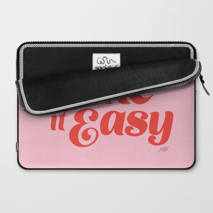 Take it Easy (Red/Pink Palette) Laptop Sleeve Gallery Image 2