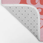 Take it Easy (Red/Pink Palette) Bath Mat Gallery Image 2