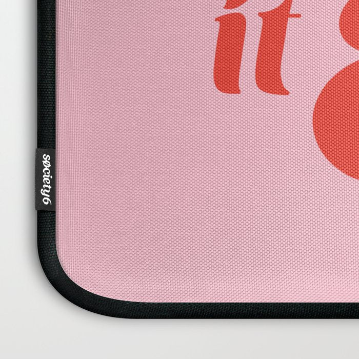 Take it Easy (Red/Pink Palette) Laptop Sleeve Gallery Image 3