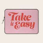 Take it Easy (Red/Pink Palette) Laptop Sleeve Gallery Image 1
