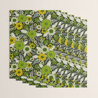 Modern Yellow & Green Floral Pattern Wrapping Paper Gallery Image 3