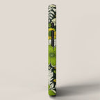 Modern Yellow & Green Floral Pattern iPhone Case Gallery Image 2