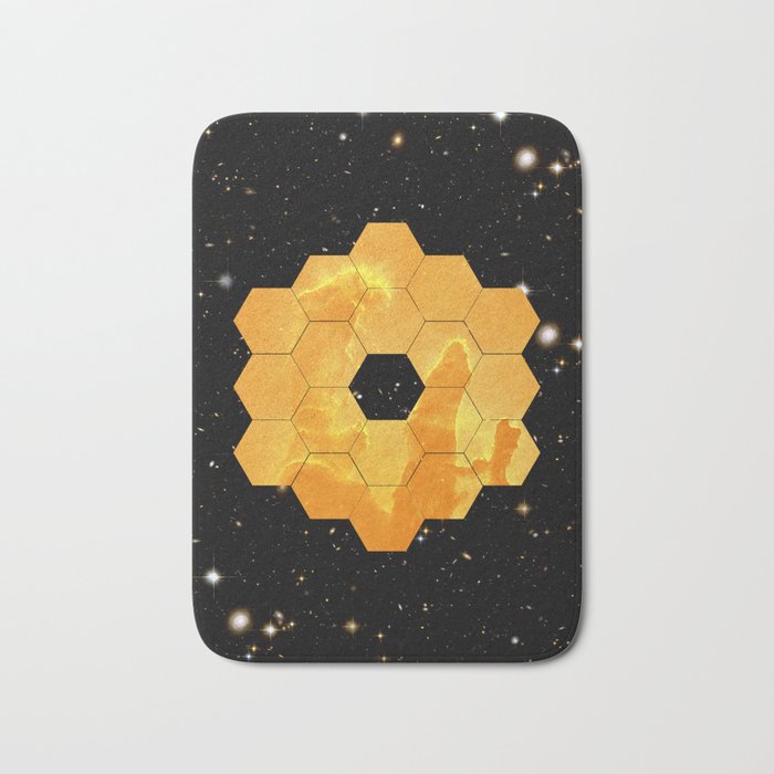 James Webb Space Telescope JWST NASA â space poster Bath Mat Gallery Image 1