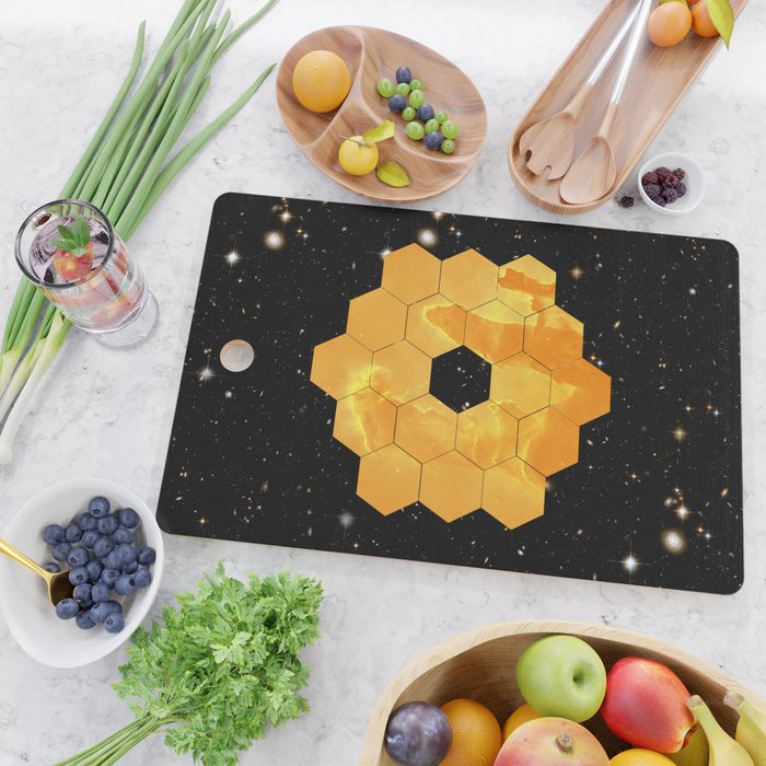 James Webb Space Telescope JWST NASA â space poster Cutting Board Gallery Image 2