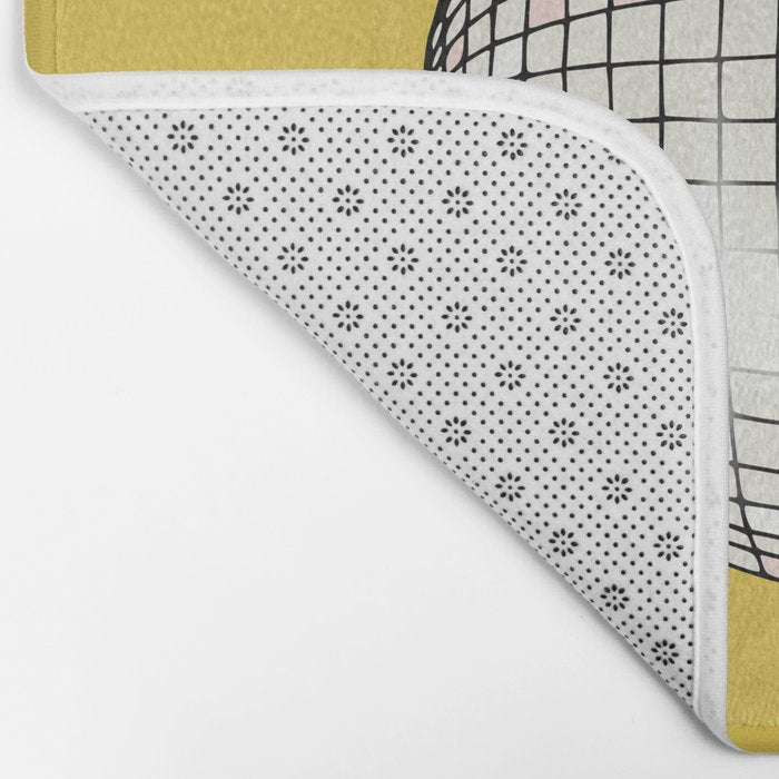 Celebrate the 80s Partyzone yellow Bath Mat Gallery Image 2