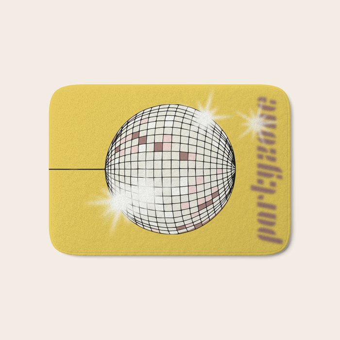 Celebrate the 80s Partyzone yellow Bath Mat Gallery Image 1