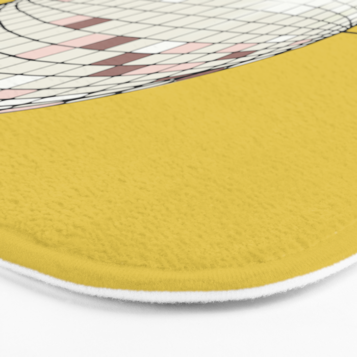 Celebrate the 80s Partyzone yellow Bath Mat Gallery Image 3