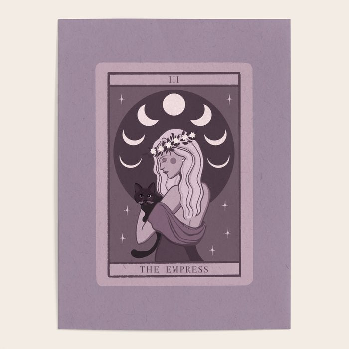 The Empress Mystical and Whimsical Tarot Art Poster Gallery Image 1