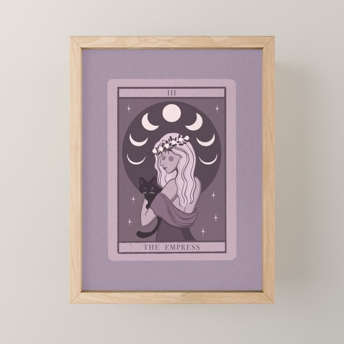 The Empress Mystical and Whimsical Tarot Art Mini Art Print Gallery Image 1