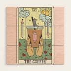 COFFEE READING UPDATED (LIGHT) Wood Wall Art Gallery Image 1
