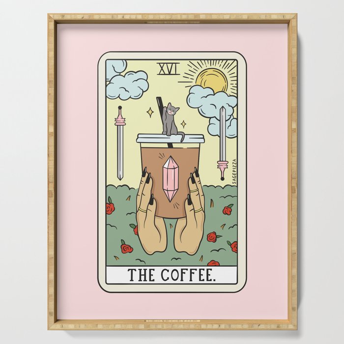 COFFEE READING UPDATED (LIGHT) Serving Tray Gallery Image 1