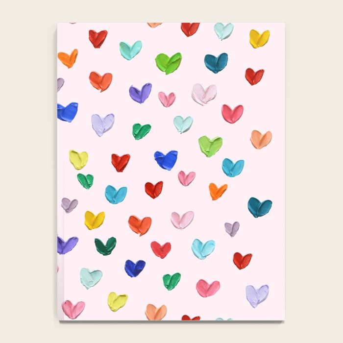 Confetti Hearts on Pink Notebook Gallery Image 4