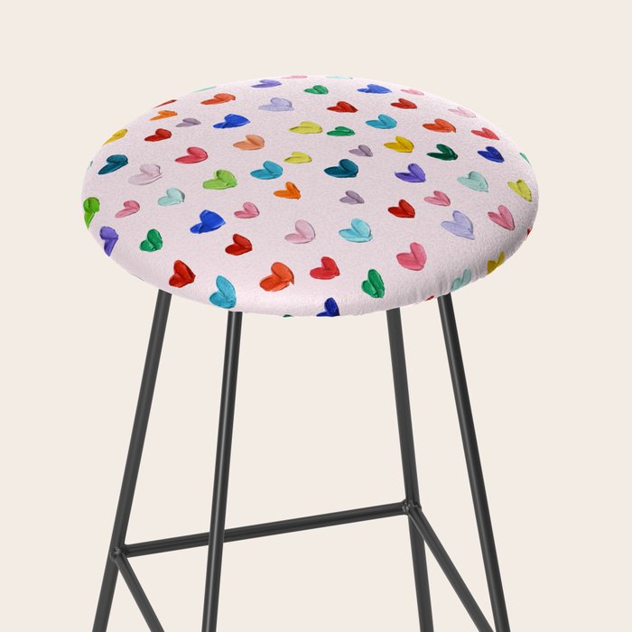 Confetti Hearts on Pink Stool Gallery Image 2