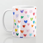 Confetti Hearts on Pink Coffee Mug Gallery Image 3