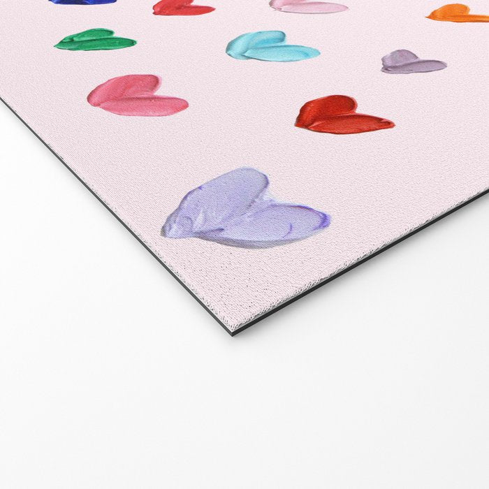 Confetti Hearts on Pink Welcome Mat Gallery Image 2