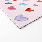 Confetti Hearts on Pink Welcome Mat Gallery Image 2