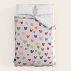 Confetti Hearts on Pink Comforter Gallery Image 6