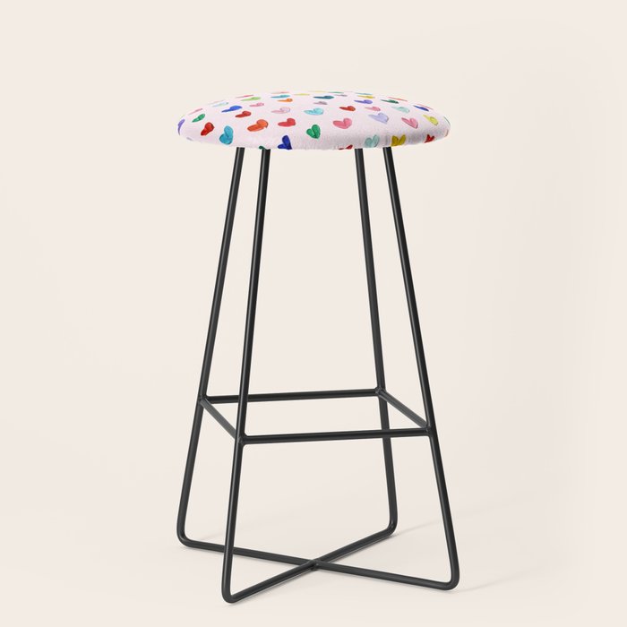Confetti Hearts on Pink Stool Gallery Image 1