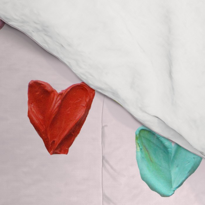 Confetti Hearts on Pink Comforter Gallery Image 4