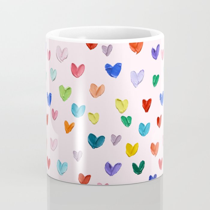 Confetti Hearts on Pink Coffee Mug Gallery Image 4