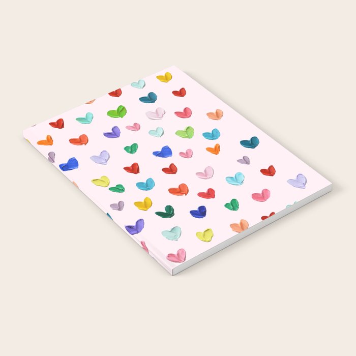 Confetti Hearts on Pink Notebook Gallery Image 1