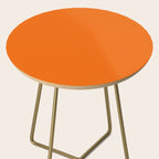 Bright Orange Solid Color Collection Side Table Gallery Image 2
