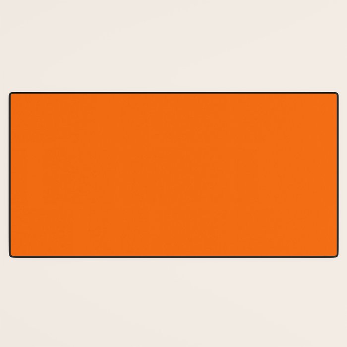Bright Orange Solid Color Collection Desk Mat Gallery Image 3