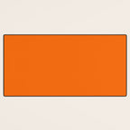 Bright Orange Solid Color Collection Desk Mat Gallery Image 3