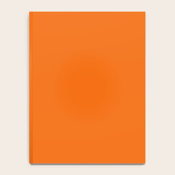 Bright Orange Solid Color Collection Notebook Gallery Image 4
