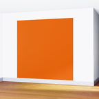 Bright Orange Solid Color Collection Wall Mural Gallery Image 2