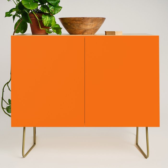 Bright Orange Solid Color Collection Credenza Gallery Image 1