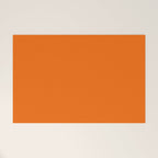 Bright Orange Solid Color Collection Welcome Mat Gallery Image 1