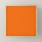 Bright Orange Solid Color Collection Mini Art Print Gallery Image 1