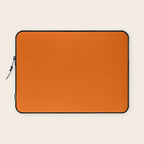 Bright Orange Solid Color Collection Laptop Sleeve Gallery Image 1