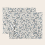 Florals and Pomegranates - Blue Navy Placemat Gallery Image 1