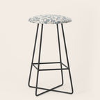 Florals and Pomegranates - Blue Navy Stool Gallery Image 1