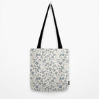 Florals and Pomegranates - Blue Navy Tote Bag Gallery Image 2
