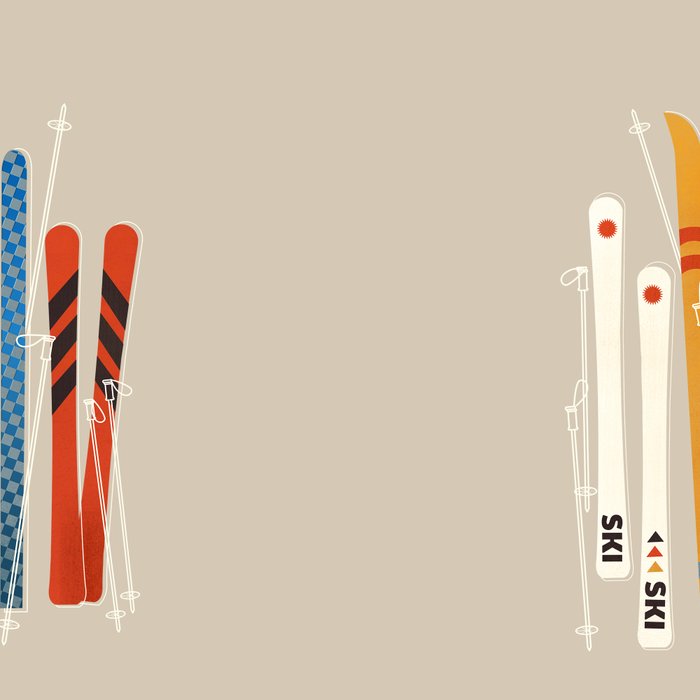 Ski Illustration Coffee Mug Gallery Image 2