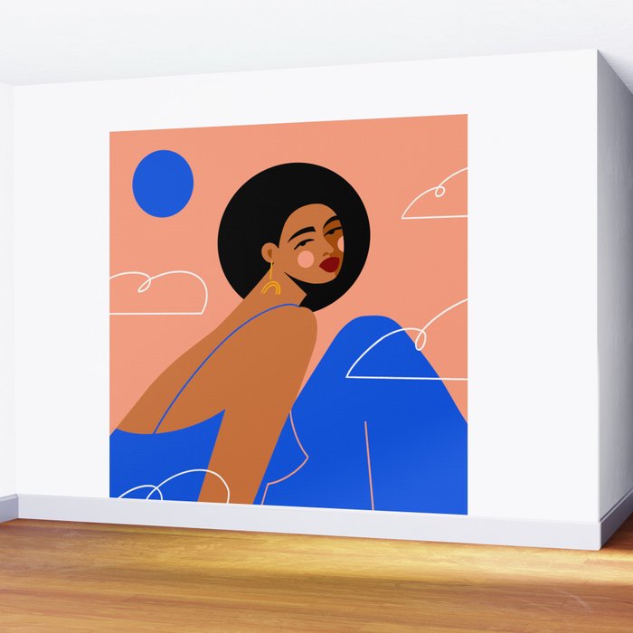 Head In The Clouds Wall Mural Gallery Image 2