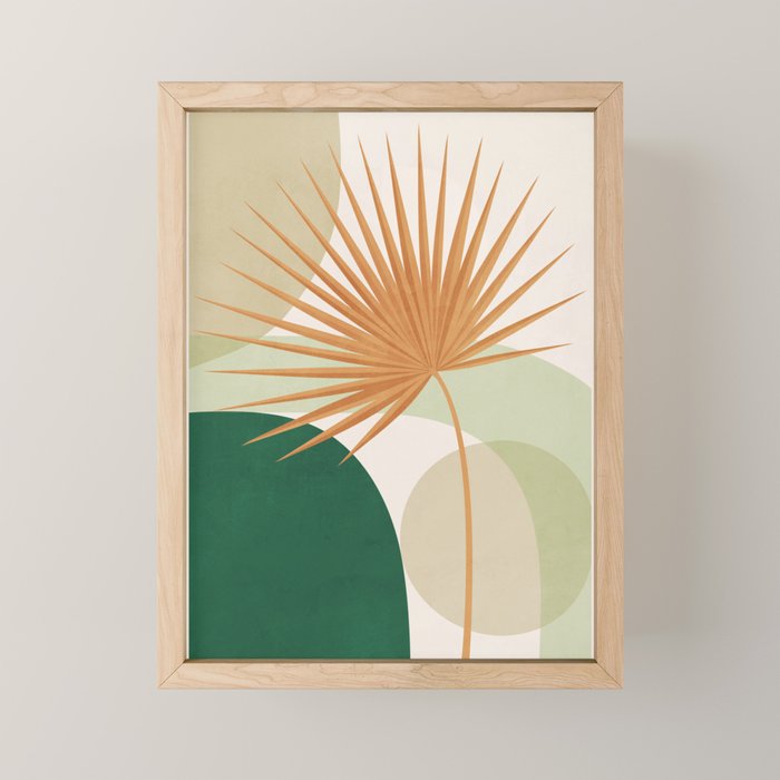 Tropical Leaf- Abstract Art 22/2 Mini Art Print Gallery Image 1