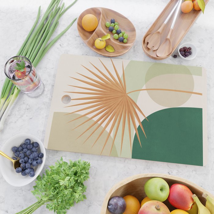 Tropical Leaf- Abstract Art 22/2 Cutting Board Gallery Image 2