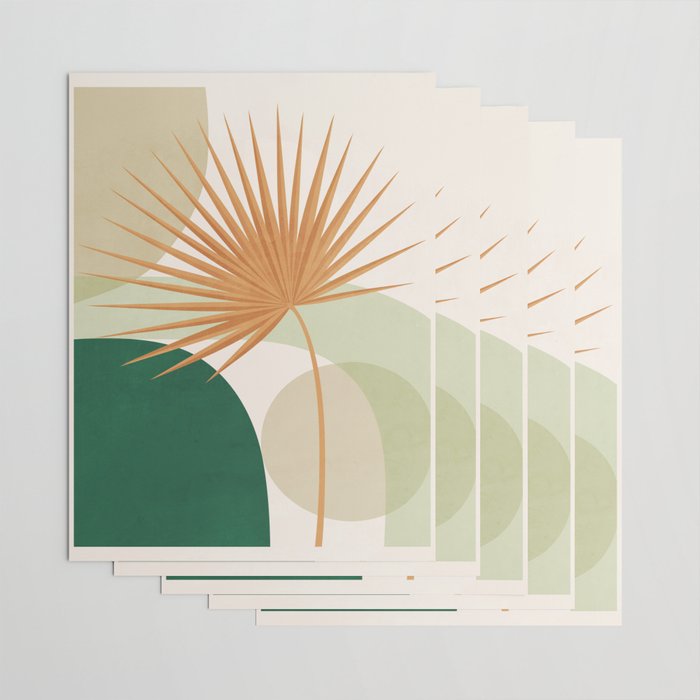 Tropical Leaf- Abstract Art 22/2 Wrapping Paper Gallery Image 3