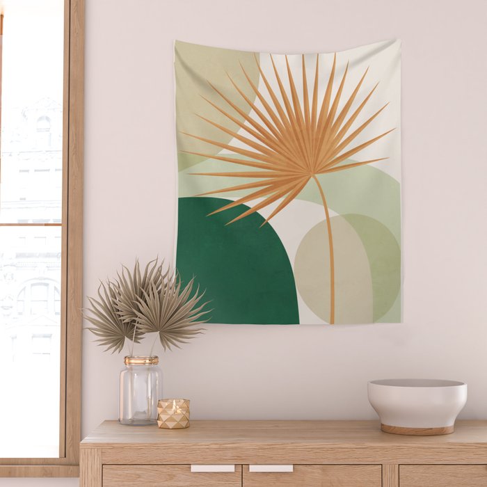 Tropical Leaf- Abstract Art 22/2 Wall Tapestry Gallery Image 2