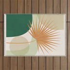 Tropical Leaf- Abstract Art 22/2 Outdoor Rug Gallery Image 1