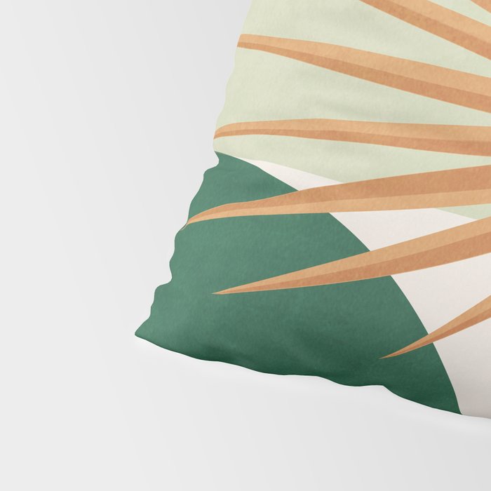 Tropical Leaf- Abstract Art 22/2 Pillow Sham Gallery Image 4